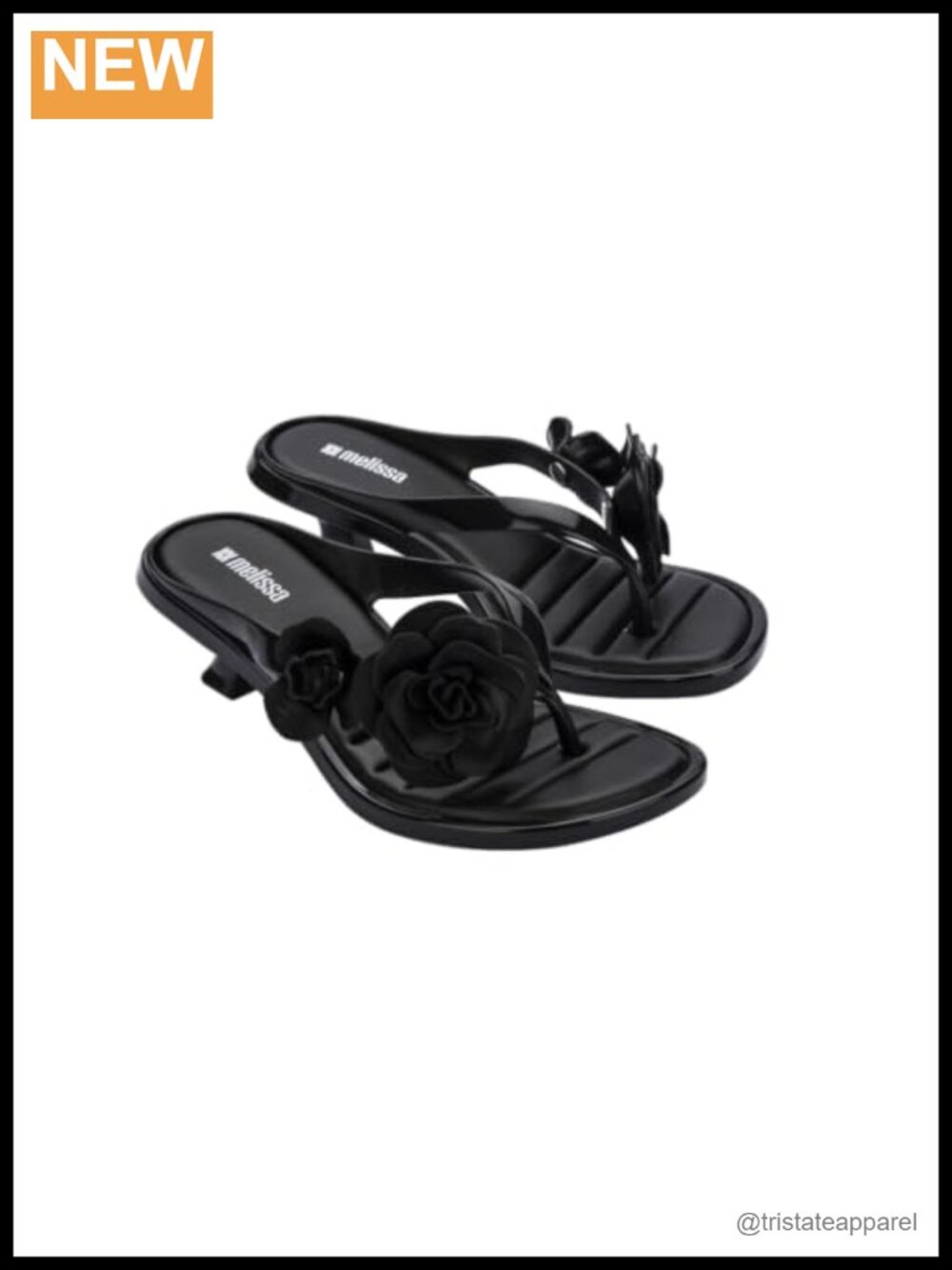 Melissa Thong Kitten Heel Petals Women's Heeled Sandals Slip On